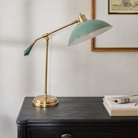 Castle Task Lamp - Magnolia Fixer Upper The Castle, Desk Lamp Aesthetic, Lamp For Nightstand, Fireplace Baskets, Dc Apartment, Vintage Desk Lamp, Candle Night, Task Lamp, Fireplace Tool Set