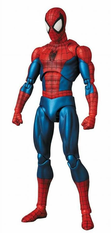 New Photos and Details for the MAFEX Spider-Man Comic Version - The Toyark - News Mafex Spiderman, Spiderman Action Figure, Ben Reilly, Spider Man Comic, The Amazing Spiderman, Marvel Figure, Funko Pop Toys, Marvel Action Figures, Marvel Toys