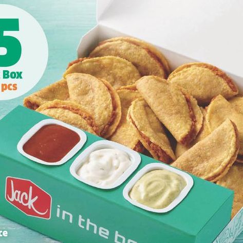 Jack In The Box Tacos, Tiny Tacos, Crunchy Tacos, Taco Cake, Creamy Avocado Sauce, Food Box Packaging, Food Business Ideas, Avocado Sauce, Lime Sauce