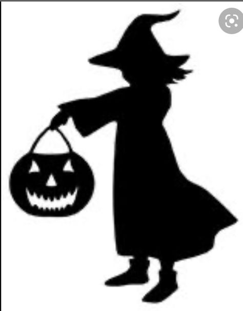 Halloween Silhouette, Vintage Halloween Images, Witch Silhouette, Halloween Stencils, Carte Halloween, Halloween Graphics, Cricut Halloween, Halloween Silhouettes, Halloween Quilts