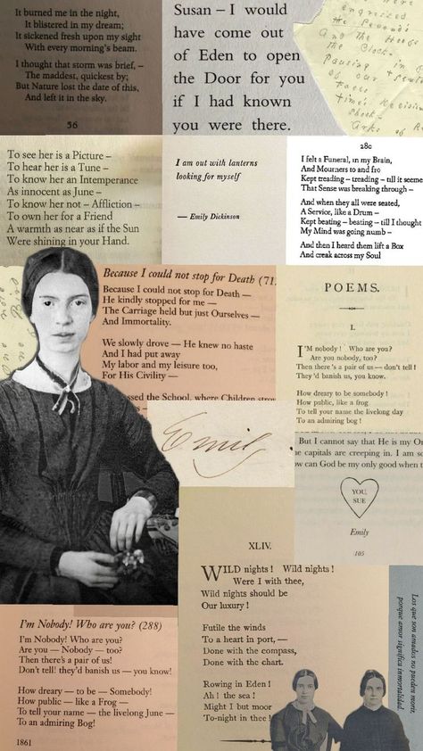 Emily Dickson, Emily Dickinson, Wise Words, Literature, Poetry