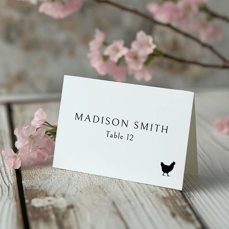 Elegant Chic Typography Wedding Menu Choice Icon Table Number Vegetarian Fish, Chic Typography, Typography Wedding, Wedding Table Number Cards, Card Table Wedding, Baby Shower Table, Table Number Cards, Wedding Menu Cards, Banquet Tables