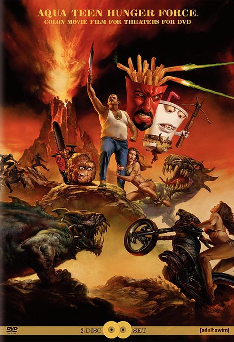 Aqua Teen Hunger Force Colon Movie Film for Television Force Movie, Hard Images, Arte Heavy Metal, Julie Bell, Aqua Teen Hunger Force, Space Ghost, Ghost Of Christmas Past, Luis Royo, Boris Vallejo