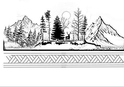 Forest Band Tattoo, Armband Tattoo Design, Band Tattoo, Armband Tattoo, Tattoo Design, Arm Band, Sleeping Beauty, Aurora, Tattoo Designs