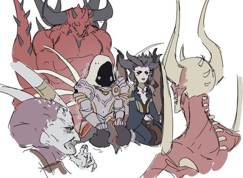 Diablo 4 Fanart, Diablo Game Art, Inarius And Lilith, Diablo 4 Art, Diablo Fanart, Dnd Fiend, Diablo Art, Lilith Diablo, Diablo Game