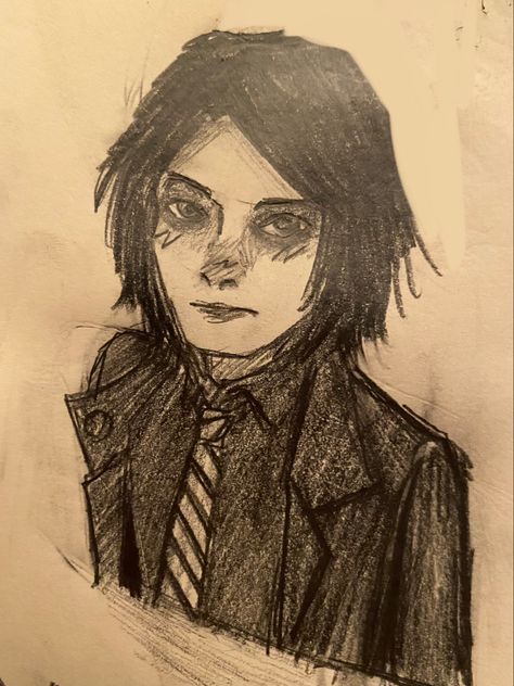 Gerard Way Drawing Reference, Biro Pen Art, Mcr Drawings, Gerard Way Drawing, Zucchini Dinner, Sketchbook Ideas, Gerard Way, Pen Art, Art Inspiration Drawing