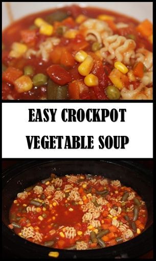 Meatless Soups In A Crock Pot, Vegetable Soup Crockpot, Vegetables Crockpot, Meatless Monday Healthy, Crockpot Vegetable Soup, Crockpot Vegetable, Best Vegetable Soup Recipe, Meatless Soups, Vegetable Soup Crock Pot