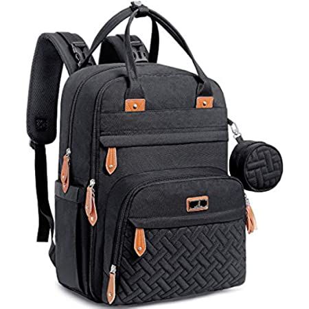 Diaper Bag Backpack with Portable Changing Pad, Pacifier Case and Stroller Straps, Dikaslon Large Unisex Baby Bags for Boys Girls, Multipurpose Travel Back Pack for Moms Dads, Black : Amazon.co.uk: Baby Products Pacifier Case, Travel Bag Essentials, Stroller Hooks, Stroller Straps, Nappy Bag, Baby Changing Bags, Changing Bag, Baby Diaper Bags, Diaper Bag Backpack