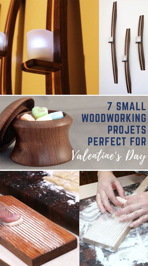 This Valentine’s Day, put your woodworking skills to use and give a handmade gift! Creating your own gifts makes them unique and are always appreciated by those receiving them. Here at WWGOA, we have tons of project ideas, but we’ve compiled 7 of our best projects perfect for Valentine’s gifts. These projects are easy and quick to make, so you can make them in a pinch. Read below to get some homemade gift ideas! Woodworking Gifts For Wife, Woodworking Valentines Ideas, Homemade Gift Ideas, Tutorial Eyeshadow, Woodworking Projects Unique, Creative Woodworking, Diy Valentine's Day, Unique Valentines Day Gifts, Unique Woodworking