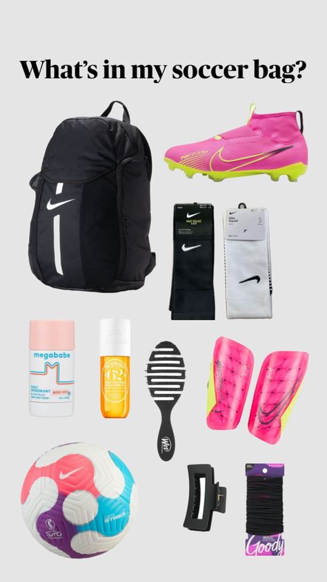 Preppy Shuffles, Soccer Backpack, Soccer Training Drills, Soccer Accessories, Soccer Bag, Soccer Outfits, Soccer Equipment, Essentials List, Soccer Girl