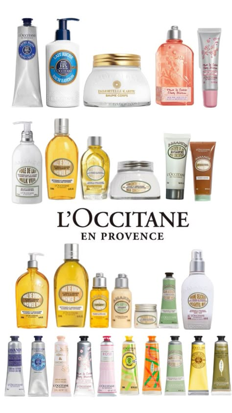 L’OCCITANE products including amande Body Oil Packaging, Pampering Routine, Beauty Routine Tips, L Occitane, Body Care Routine, Body Skin Care Routine, Beauty Wellness, Body Skin, Body Skin Care