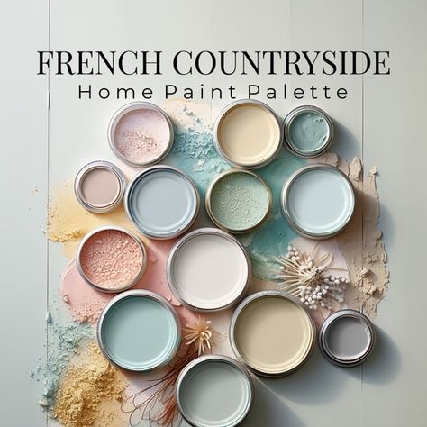 Sherwin Williams, 2024 Color of the Year, Upward, Whole House Paint Color, Upward Coordinating Colors, SW 6239, SW Upward, Home Paint Scheme - Etsy Home Paint Color Palette, French Countryside Home, French Country Color Palette, French Country Colors, Countryside Home, Home Paint Color, Paint Palettes, Home Paint, French Country Home