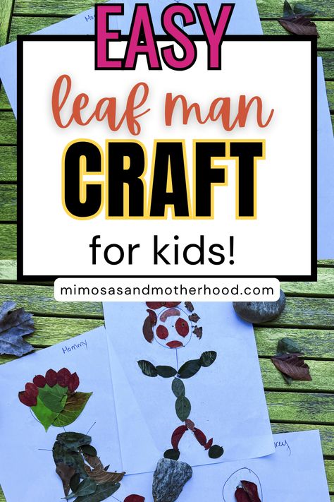 Leaf Man Activities Kindergarten, Leaf Person Craft, Leafman Craft, Leaf Man Craft Preschool, Leaf Man Preschool Activities, Leaf Crafts For Preschoolers, Leaf Man Craft, Lois Ehlert, Fall Crafting