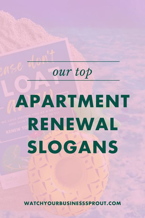 Apartment renewal slogans, renewal gifts for apartments, and more can be found at Sprout Marketing! Let us help you with your apartment lease renewal ideas today. Apartment Renewal Ideas, Renewal Party Ideas Apartment, Lease Renewal Ideas, Resident Renewal Ideas, Apartment Marketing Ideas Outreach, Apartment Open House Ideas, Lease Renewal Ideas Resident Retention, Renewal Gifts, Sprout Marketing