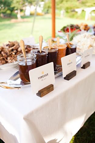 Food Table Signs, Buffet Signage, Wedding Food Table, Bbq Buffet, Wedding Buffet Food, Buffet Signs, Bbq Sauces, I Do Bbq, Food Signs