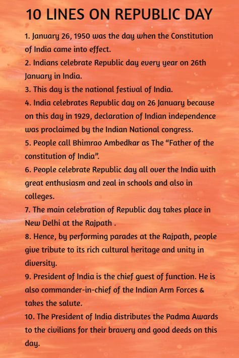 10-lines-on-republic-day-26-january Quotes On Republic Day Of India, 26 January Republic Day Quotes English, Republic Day Speech For Kids, Paragraph On Republic Day, 26 January Republic Day Drawing, Importance Of Republic Day, Republic Day Speech In English, 26 January Quotes, National Festivals Of India