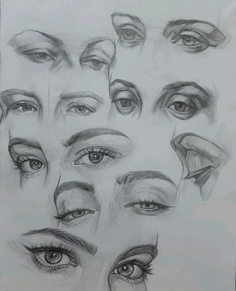 Eyeball Art, Eye Drawing Tutorials, Drawing Tutorial Face, Human Anatomy Drawing, Portraiture Drawing, Anatomy Sketches, Anatomy Drawing, Nature Art Painting, A Pencil