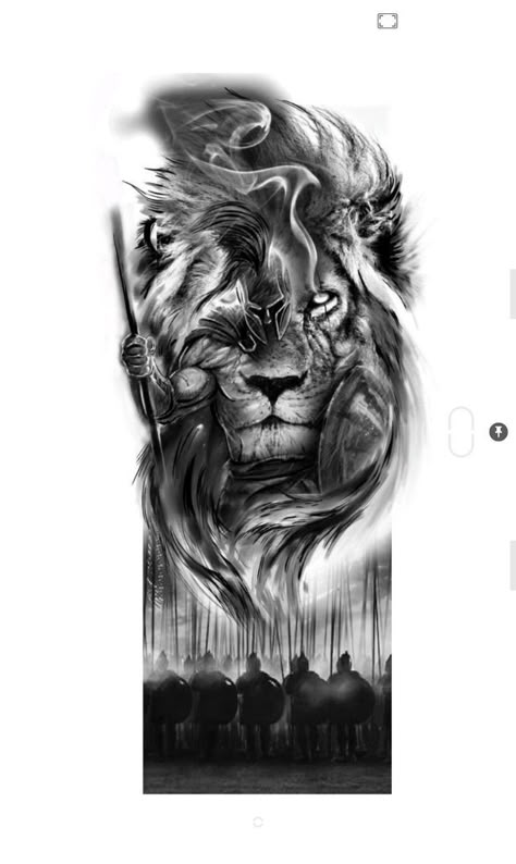 Sparta Tattoo, Warrior Tattoo Sleeve, Gladiator Tattoo, Viking Tattoo Sleeve, Half Sleeve Tattoos Forearm, Lion Tattoo Sleeves, Spartan Tattoo, Lion Head Tattoos