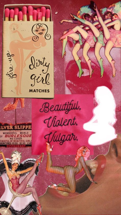 #burlesque #femmefatale #maneater #aesthetic #baddie #collage #wallpaper Burlesque Wallpaper, Baddie Collage, Maneater Aesthetic, Burlesque Aesthetic, All The Worlds A Stage, Aesthetic Baddie, Dirty Girl, Collage Wallpaper, Different Colours