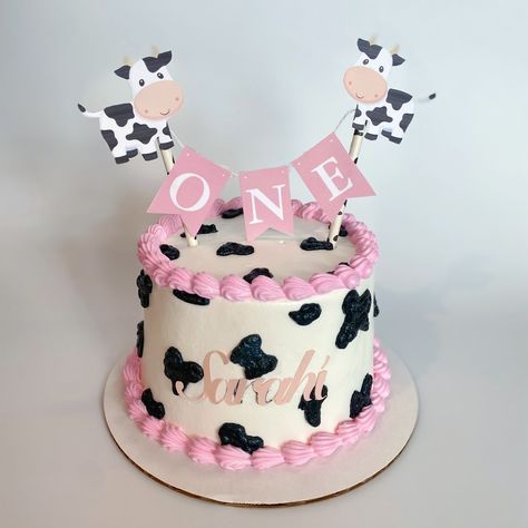 SARAHÍ IS ONE 🐮 . . . #smashcake #cowthemeparty #cowprintcake #nccakes Cake Cow, Birthday Cake Cow, Cow First Birthday Cake, Smash Cake Cow Print, Moo Moo I'm Two Birthday Cake, Pink Cow Birthday Cake, Holy Cow Im One Birthday Girl Cake, Pink Cow Print Cake, Cow Print Smash Cake