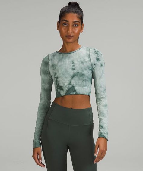 Ebb to Street Long Sleeve Shirt *Marble Dye | Lululemon UK Lululemon Ebb To Street, Womens Long Sleeve Shirts, Soft Tops, Lululemon Women, Shelf Bra, Polo Dress, Crop Shirt, Long Sleeve Crop Top, Women Brands