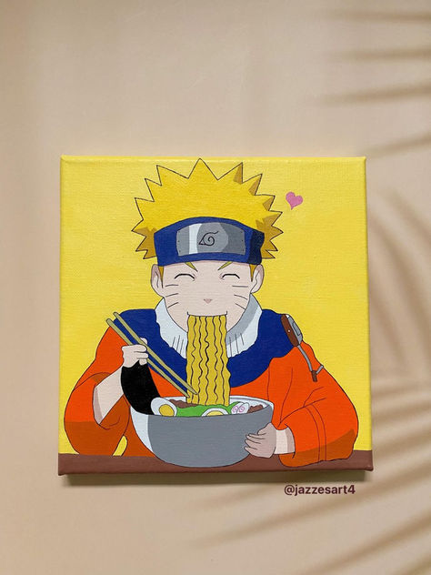 My hope is to share my knowledge with you so you too can expand your love for the arts. Thank you for your interest! Naruto Uzumaki Canvas Painting, Naruto Mini Canvas Painting, Naruto Uzumaki Painting, Small Anime Canvas Art, Naruto Canvas Painting Easy, Naruto Painting Easy, Naruto Anime Painting, Naruto Acrylic Painting, Naruto Pop Art