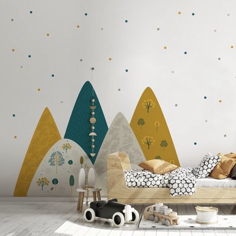 ndecoWallArt - Etsy Poland Mountain Decal, Wroclaw Poland, Kids Wall Decals, Wroclaw, Nurseries, Wall Decals, Nursery Decor, Poland, Kids Room