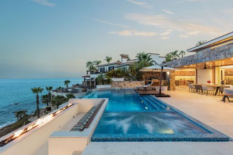 There’s an Elevator to the Beach at This Cliffside Mansion in Los Cabos, Mexico Cliffside Mansion, Beach Mansions, Beach House Getaway, Beach Mansion, San Jose Del Cabo, Love And Peace, Baja California Sur, House Goals, Real Estate Services