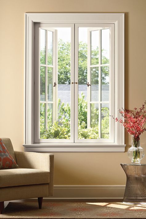 porch Wooden Casement Windows, French Casement Windows, French Doors With Screens, Marvin Windows And Doors, French Doors Bedroom, Marvin Windows, Traditional Windows, French Doors Exterior, French Windows