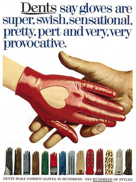 History Bounding, Fashion Gloves, Illustration Ideas, 1960s Fashion, 60s Fashion, Moda Vintage, Fashion History, Vintage Ads, Vintage Chic