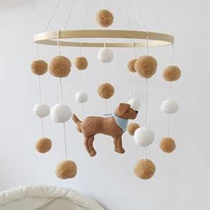 Dachshund Nursery, Dog Mobile, Crib Mobiles, Brown Labrador, Baby Shower Registry, Baby Dachshund, Baby Boy Mobile, Cot Mobile