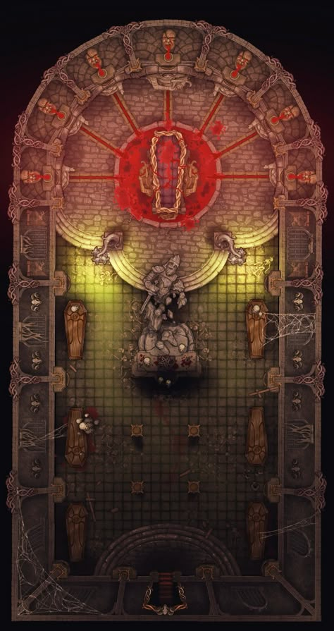 Dnd Dungeon Maps, Alter Room, Dungeon Rpg, Map Rpg, Battlemaps Dnd, Dungeon Map, Pathfinder Maps, Fantasy City Map, Dnd World Map