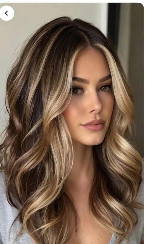 Blonde With Blonde Highlights, Brown Hair With Blonde Lowlights, Hair Do Ideas, Blonde Brown Hair, Baylage Hair, Brown With Blonde, Blonde Highlights On Dark Hair, Hair Spring, Highlight Ideas