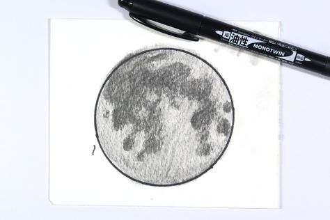 Moon Drawing using Tombow MONO Drawing Pencils with @tombowusa and @popfizzpaper #pfplovestombow Drawing Ideas Hands, Drawing Ideas Moon, Drawing The Moon, Desenho Aesthetic, Tombow Art, Steps Drawing, Meaningful Drawing Ideas, Meaningful Drawing, Drawing Ideas Cute