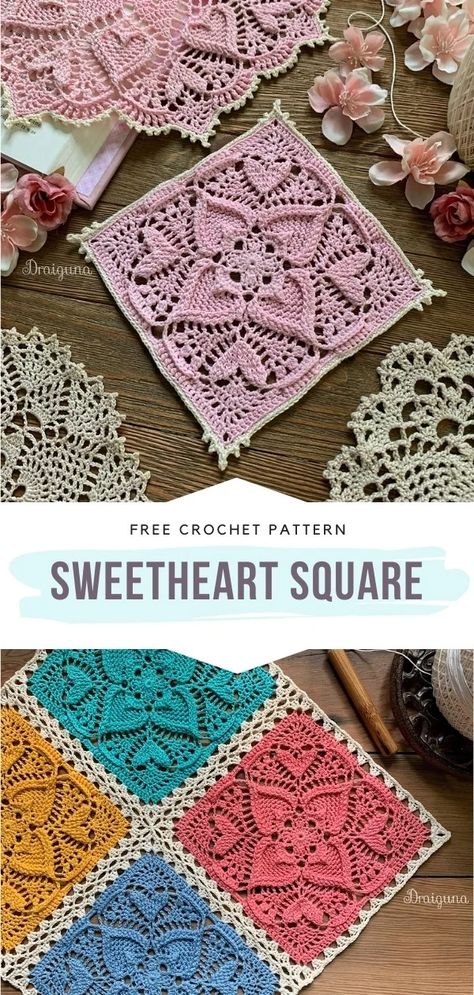 Artistic Lace Motif Crochet Squares with Free Patterns Granny Square Lace Pattern, Crochet Lace Granny Square Pattern, Lace Crochet Square, Lacy Granny Square Pattern, Crochet Lace Granny Square, Thread Crochet Patterns Free, Crochet Motif Patterns Free, Crochet Lace Pattern Free, Lace Granny Square