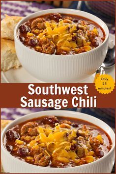 Sausage Chili Recipe, Winning Chili Recipes, Wendys Chili Recipe, Sausage Chili, Chile Recipes, Best Chili, Best Chili Recipe, Chilli Recipes, Chili Cook Off