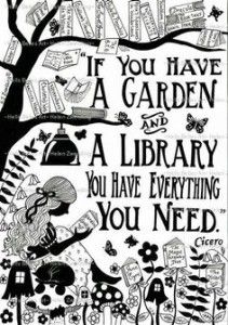 Garden Library, Reading Quotes, E Card, I Love Books, Love Book, Book Nerd, The Words, Great Quotes, A Tree