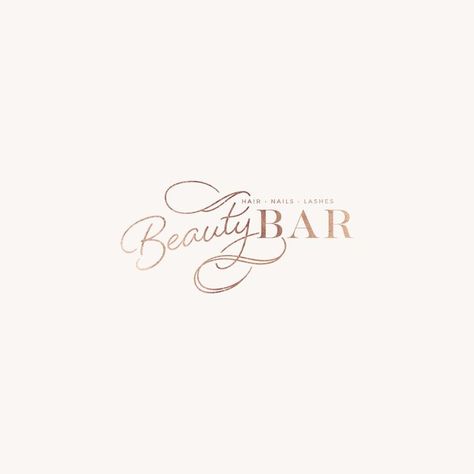 Beauty Bar Logo, Timeless Logo, Salon Logo Design, Spa Logo, Beauty Salon Logo, Logo Design Feminine, Logo Unique, Beautiful Branding, Calligraphy Logo