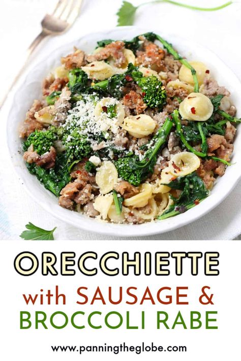 Orecchiette With Sausage And Broccoli, Orecchiette With Sausage, Sausage And Broccoli Rabe, Orecchiette Recipes, Broccoli Rabe And Sausage, Broccoli Rabe Recipe, Sausage And Broccoli, Sausage Broccoli, Sausage Pasta Recipes