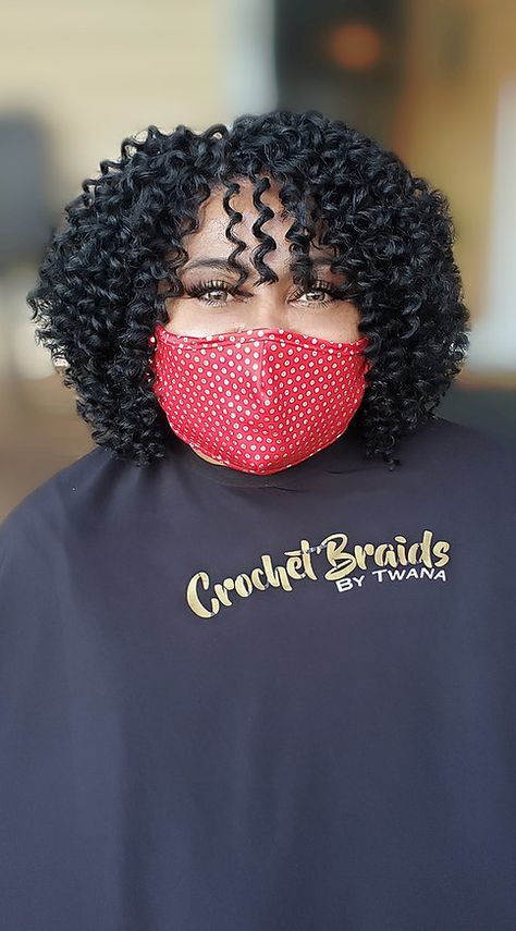 Curly Styles | CrochetBraidsbyTwana Short Bob Hairstyles Braids, Curly Crochet Hair Styles Short, Curly Crochet Hair Styles Freetress, Bob Crochet Hairstyles, Short Curly Quick Weave Hairstyles, Water Wave Crochet Hairstyles, Crochet Braid Styles Curls, Crochet Braid Styles Ideas, Crochet Styles For Black Women