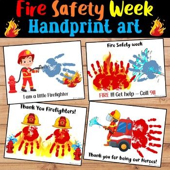 Community Helpers week for Dramatic Play Firefighter handprintd are just what you may be looking for Fire Safety week. These handprints are perfect for Fire Safety art and craft. This  resource contains a cute fire fighter handprint templates in colored version.It's a part of our SUPER SAVER Handprint Growing Bundle. Check it out now!Looking for more Hats? Do check Community Helpers Hats Editable Name Crowns - Community Helpers Week CraftOur Fire Safety Week Handprint Templates are a Fun and Edu Fire Fighter Art Preschool, Fire Safety Week Preschool Crafts, Fireman Crafts For Toddlers, Fire Safety Dramatic Play, Fire Prevention Week Preschool Crafts, Safety Activities, Fire Prevention Crafts For Preschool, Firefighter Cards From Kids, Fire Fighter Crafts