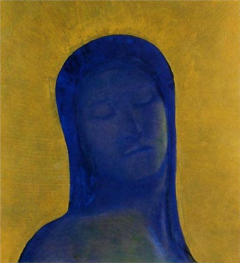 Closed Eyes, 1894- Odilon Redon - WikiPaintings.org Realistic Eye Drawing, Odilon Redon, Aldous Huxley, Van Gogh Museum, Oil Painting For Sale, Eyes Closed, Post Impressionism, Closed Eyes, Oil Painting Reproductions