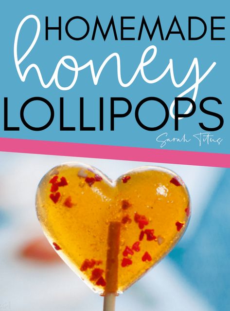 These easy homemade honey lollipops make the perfect treat for your kids, gift for a friend or a soothing lollipop for when you have a cold! Grab the recipe here! #honeylollipop #diysucker #diy #giftideas Homemade Candy Lollipops, Honey Suckers Recipe, Honey Suckers Homemade, Homemade Lollipops Recipes, Honey Suckers, Homemade Suckers, Homemade Lollipop, Honey Lollipops, Russian Sweets