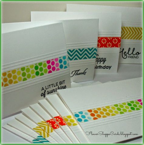 Quick And Easy Cards, Washi Tape Projects, Tape Ideas, Washi Tape Cards, Cards Easy, Simple Layout, Easy Cards, Easy Birthday, Daily Encouragement