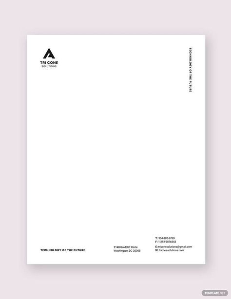 Clean Small Business Letterhead Template Business Letterhead Design, Letterhead Examples, Letterhead Format, Business Letterhead, Letterhead Business, Microsoft Publisher, Letterhead Template, Letterhead Design, Stationary Design