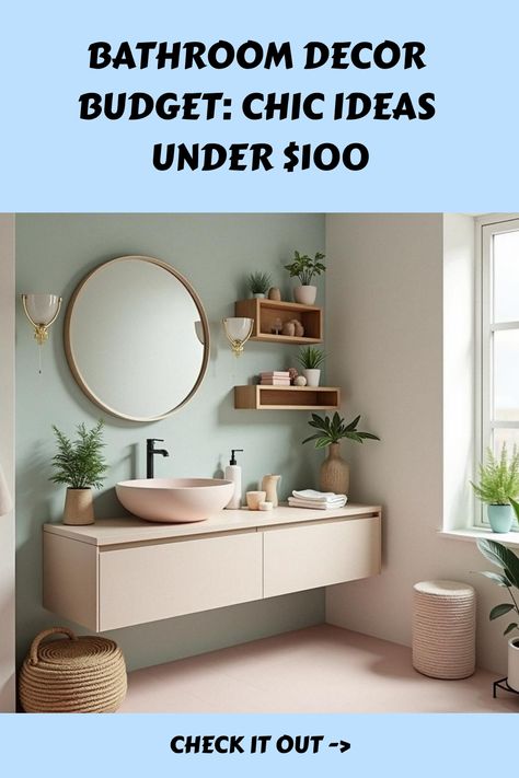 Bathroom Decor Budget: Chic Ideas Under $100 Couples Living Room, Cheap Bathroom Accessories, Tiny Powder Room, Bathroom Decor Ideas On A Budget, Budget Hacks, Stylish Bedroom Decor, Simple Bathroom Decor, Creative Diy Projects, Sleek Kitchen