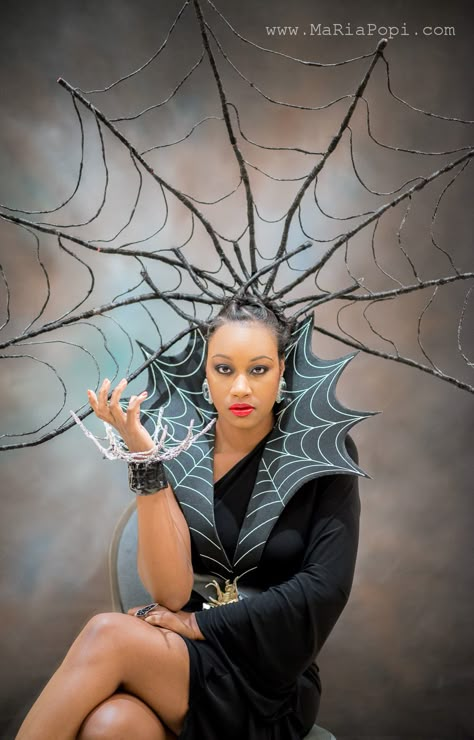 Spider Fashion Design, Spiderweb Fashion, Spiderweb Hair, Spider Fashion, Spider Cosplay, Spider Dress, Spider Makeup, Spider Hair, Spider Theme