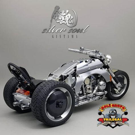 Big Dog Motorcycle, Three Wheeled Car, Мотоциклы Harley Davidson, Motorised Bike, Custom Trikes, Мотоциклы Cafe Racers, Custom Street Bikes, Motorcycles And Scooter, Pretty Bike