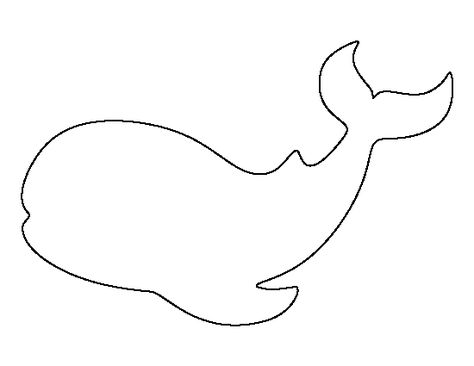 Whale pattern. Use the printable outline for crafts, creating stencils, scrapbooking, and more. Free PDF template to download and print at http://patternuniverse.com/download/whale-pattern/ Whale Silhouette Printable, Whale Pattern Printable, Whale Printable Free, Whale Template Printable Free Pattern, Whale Template Free Printable, Fish Template Printable Free Pattern, Whale Stencil, Whale Template, Jonah Craft