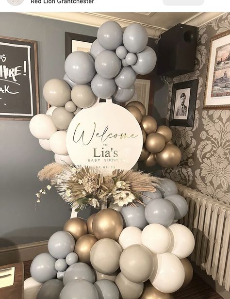 Lamb Baby Shower Theme, Welcome Baby Party, Acrylic Welcome Sign, Baby Lamb Baby Shower, Black And Gold Balloons, Wedding Anniversary Decorations, Roller Skating Party, Garland Backdrops, Birthday Wall